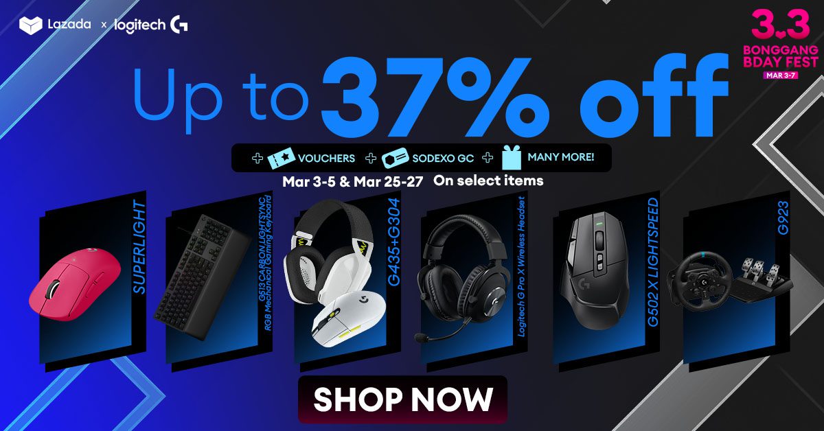 Catch the Logitech 3.3 Gadget Sale on Lazada’s Birthday