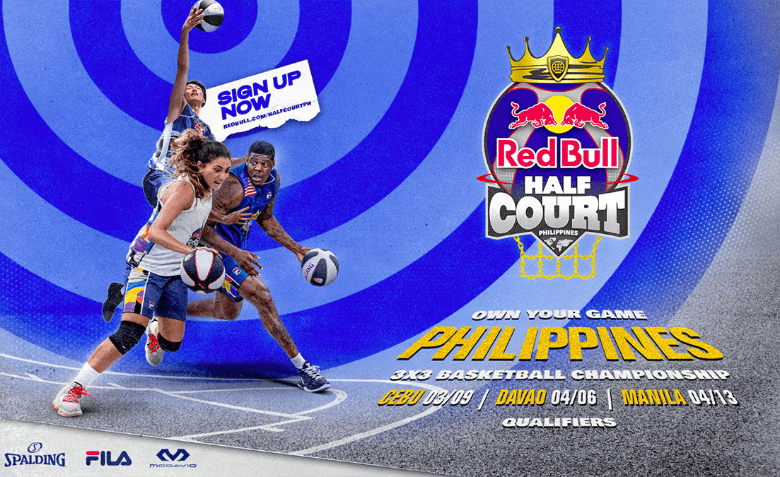 Red Bull Half Court 3-on-3 Streetball Coming to Davao