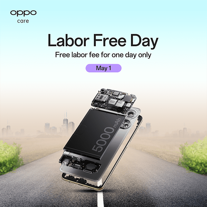 OPPO Smartphone Free Repairs Offered on May 1