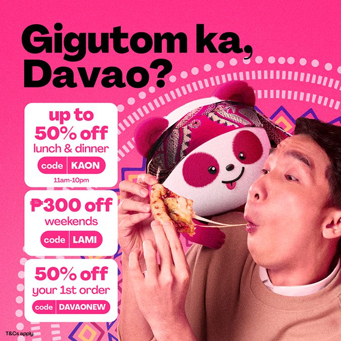 Get up to 50% Off Daily on these Davao foodpanda Restos