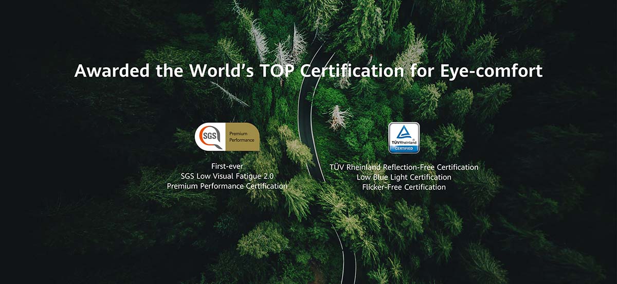 World's Top Certification for Eye-comfort