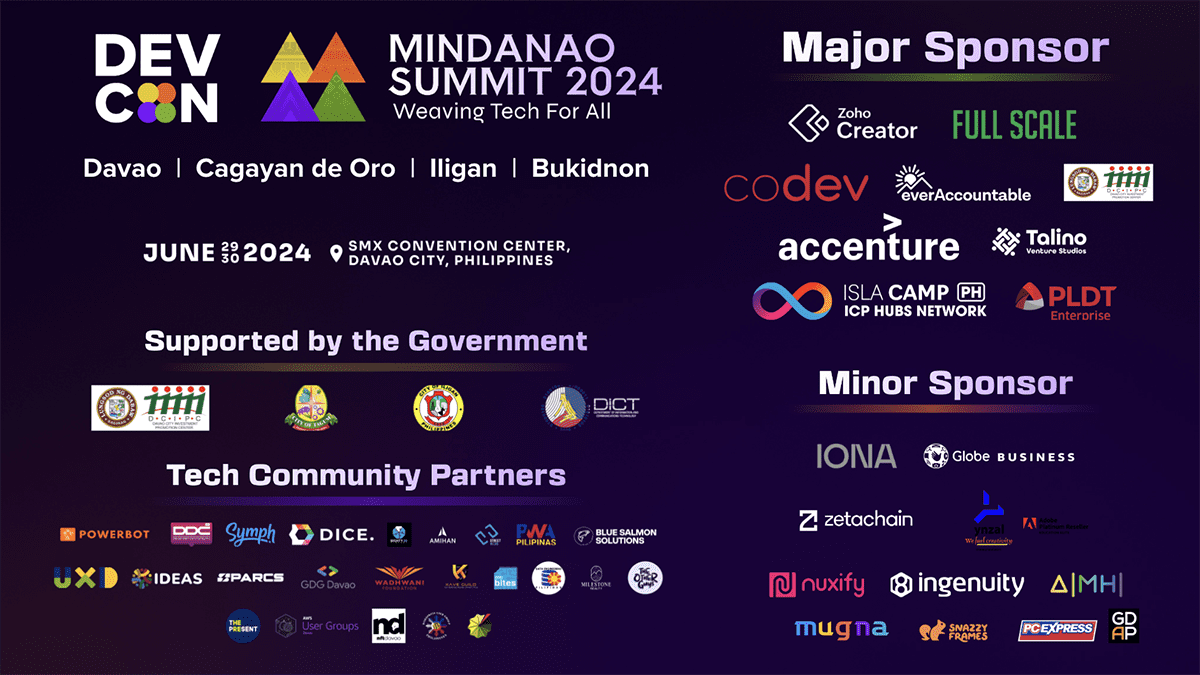 DEVCON Mindanao Summit 2024 Partners