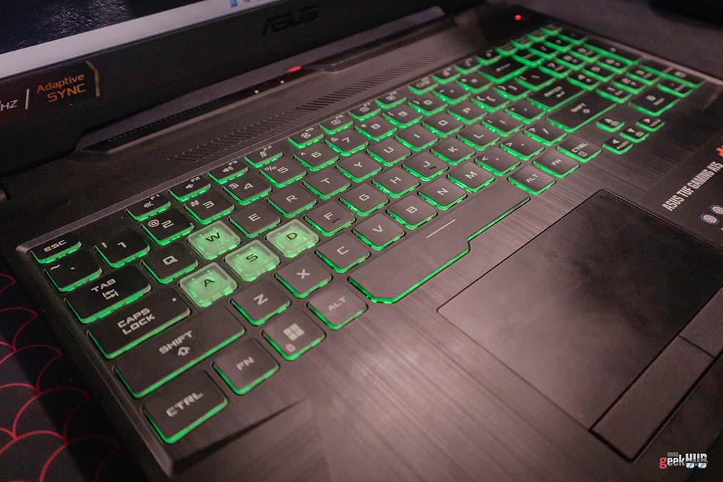 keyboard and touchpad
