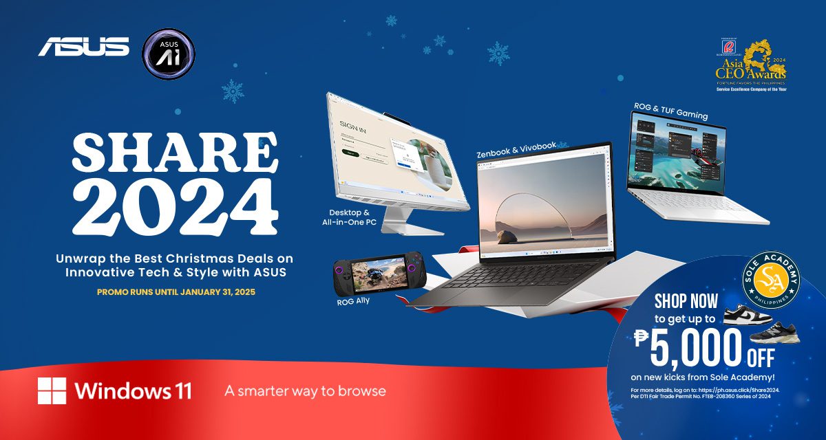 Get Exclusive Tech Deals on the ASUS Share 2024 Christmas Sale