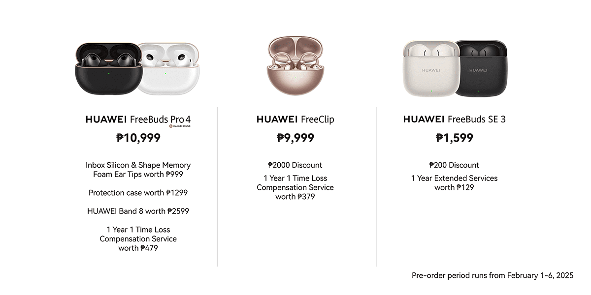 Pre-order the Latest HUAWEI Audio Devices