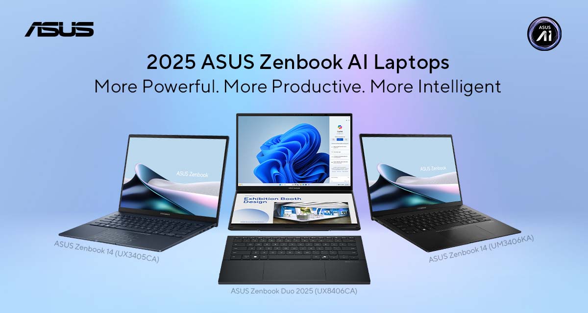 ASUS Launches Zenbook AI Laptops with Latest Intel and AMD Chips