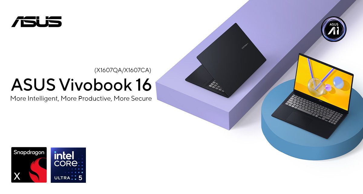 ASUS Vivobook 16 – All-Day Battery and AI Capabilities
