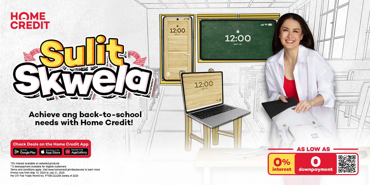 Home Credit Sulit Skwela – Back-To-School Gadgets as low as ₱23