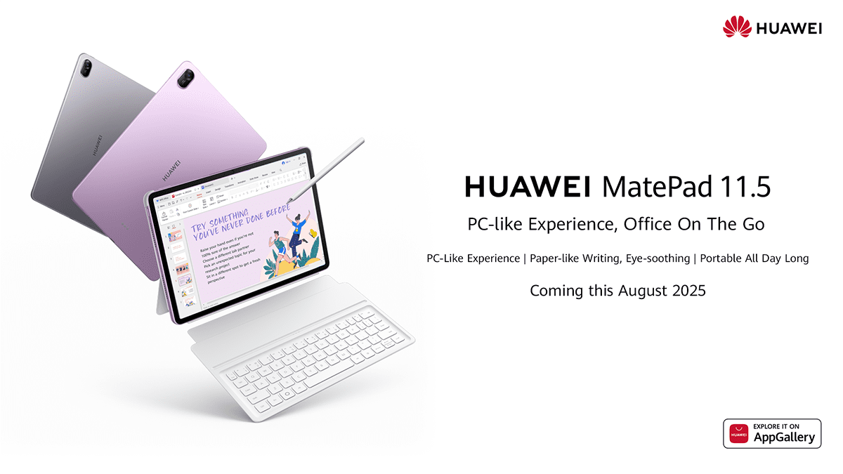 PC-Like HUAWEI MatePad 11.5 (2025) Coming to PH this August