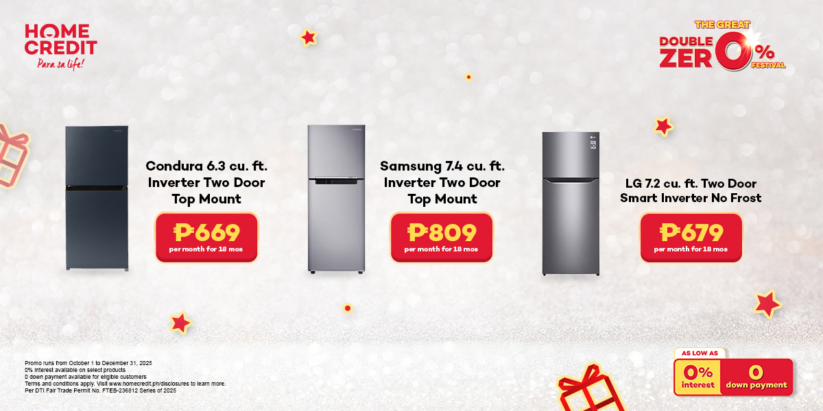 Presko og maanyag na mga ref na musugod sa ₱669 kada bulan o ₱22 kada adlaw