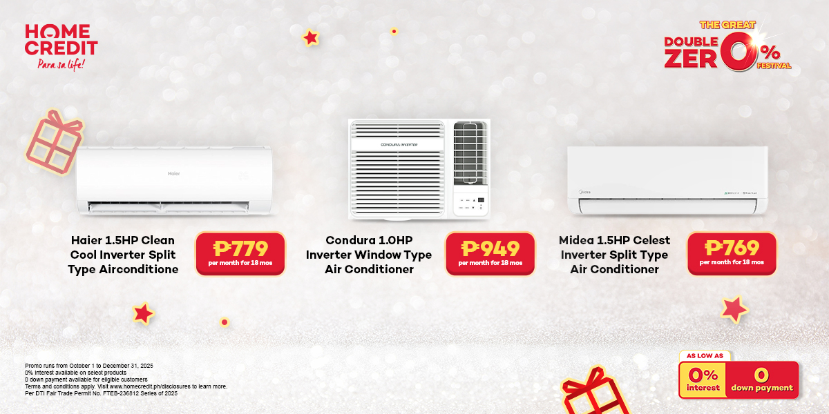 Tugnaw holiday aircons sa ubos na presyong ₱769 kada bulan o ₱26 kada adlaw