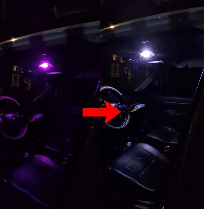 transition dome light