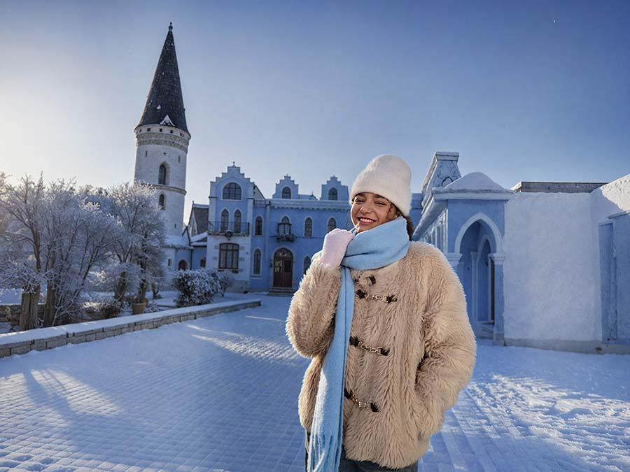 AI Snow Town - after