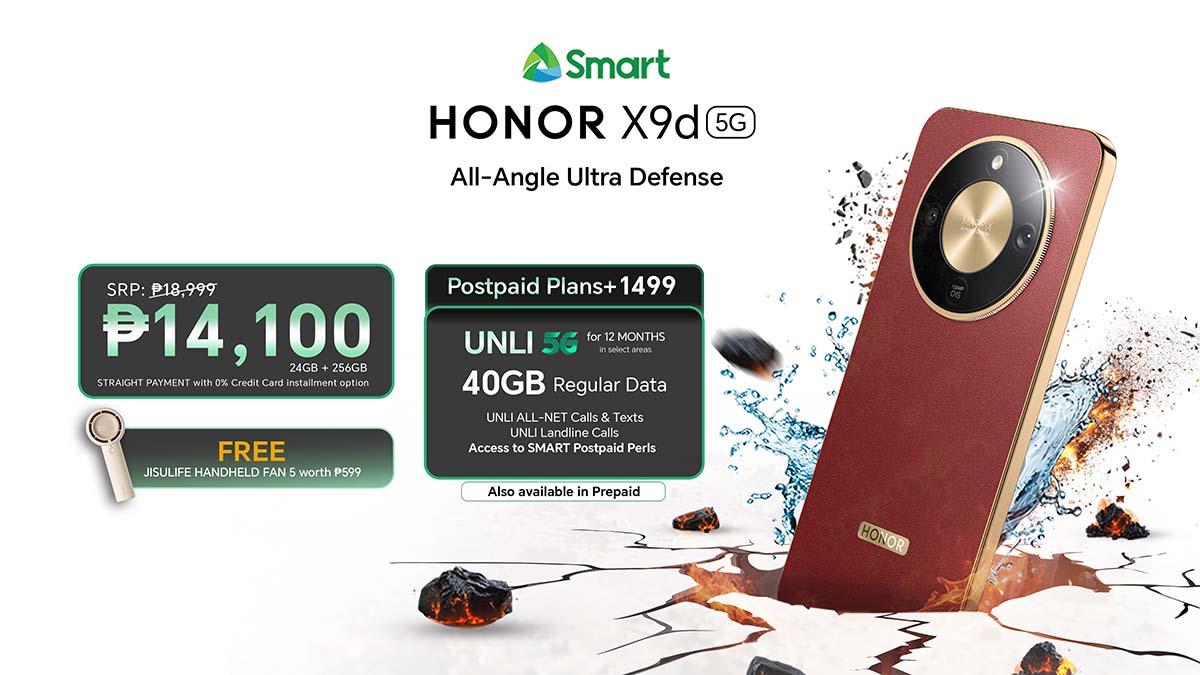 HONOR X9d 5G on Smart Postpaid Plan+ 1499