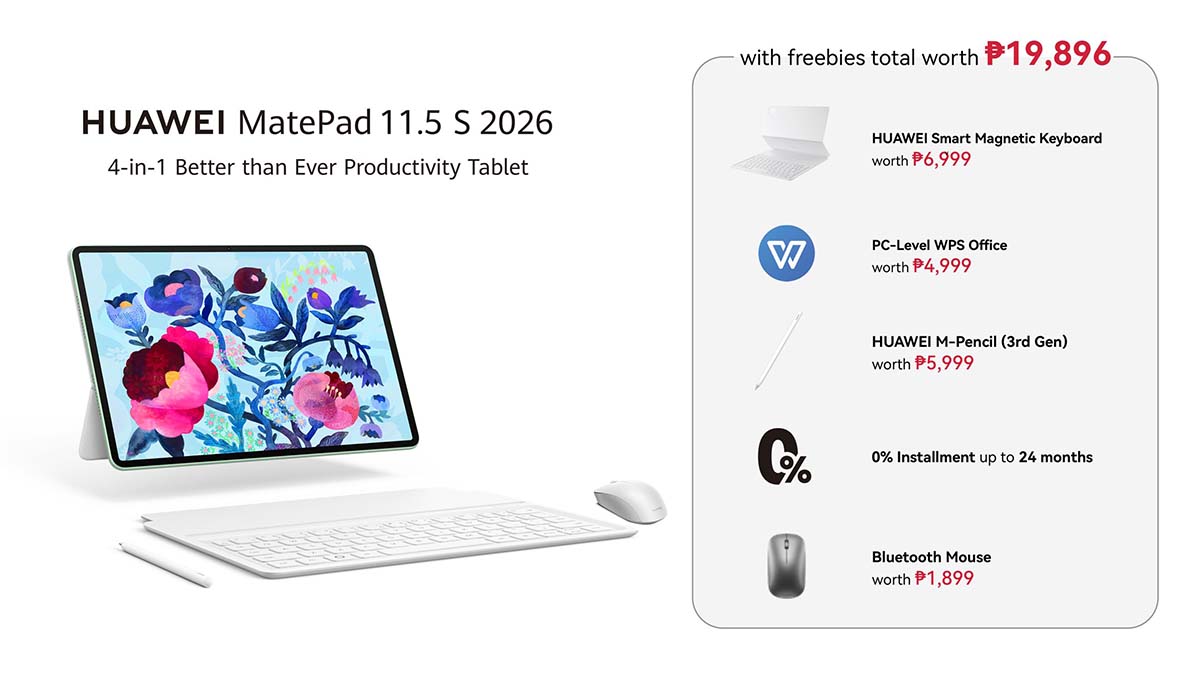 HUAWEI MatePad 11.5 S 2026 4-in-1 Bundle and Freebie