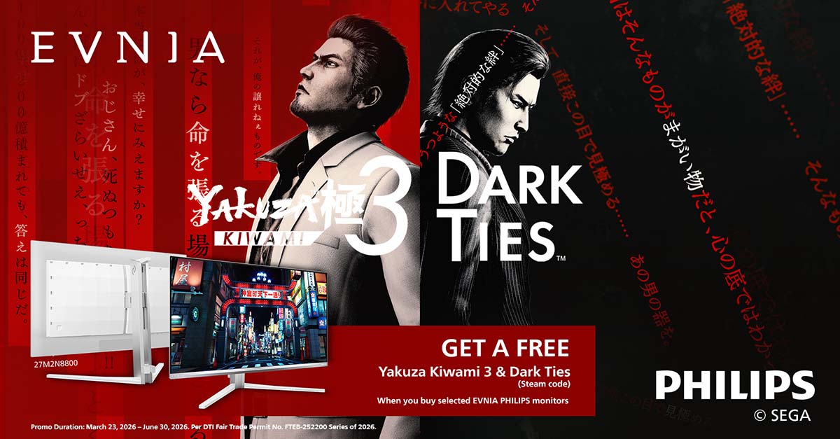 Philips Evnia x SEGA Collab for Yakuza Kiwami 3 Dark Ties
