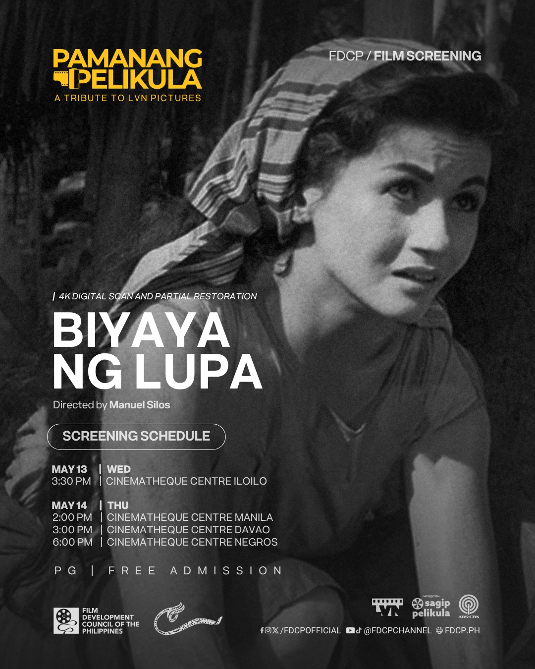 Cinematheque Centre Davao Cinema Schedule May 13 - 29, 2026 Pamanang Pelikula 1