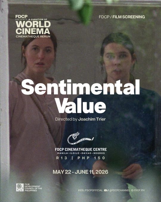 Cinematheque Centre Davao Cinema Schedule May 22 - June 11, 2026 World Cinema Rerun 3