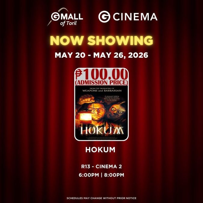 Gaisano Mall of Toril Cinema Schedule May 20 - 26, 2026 2