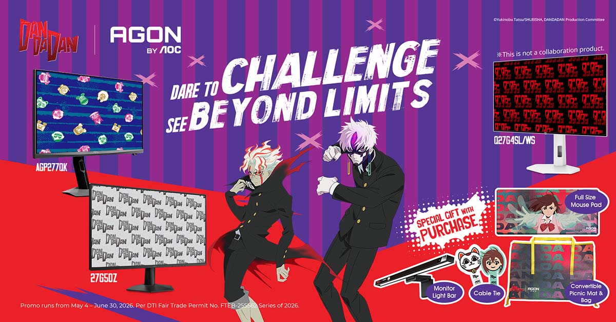 The AGON by AOC x DAN DA DAN Promo is Back