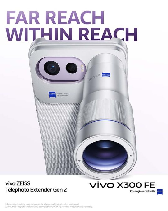 vivo X300 FE telephoto extender