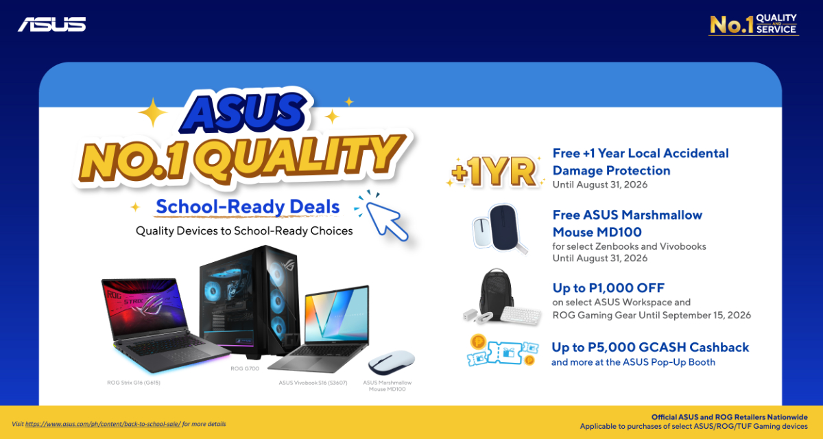 Check Out the ASUS No.1 Quality, School-Ready Deals
