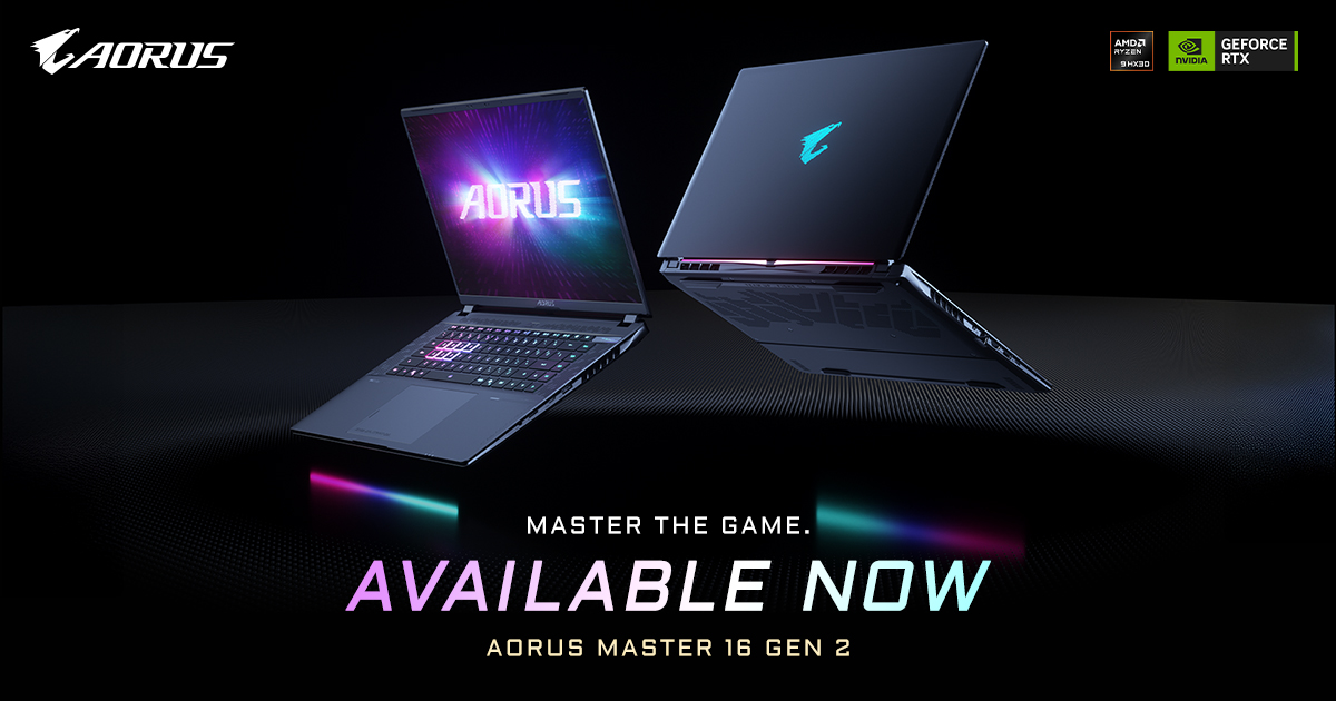 GIGABYTE Announces AORUS MASTER 16 GEN 2 Laptop