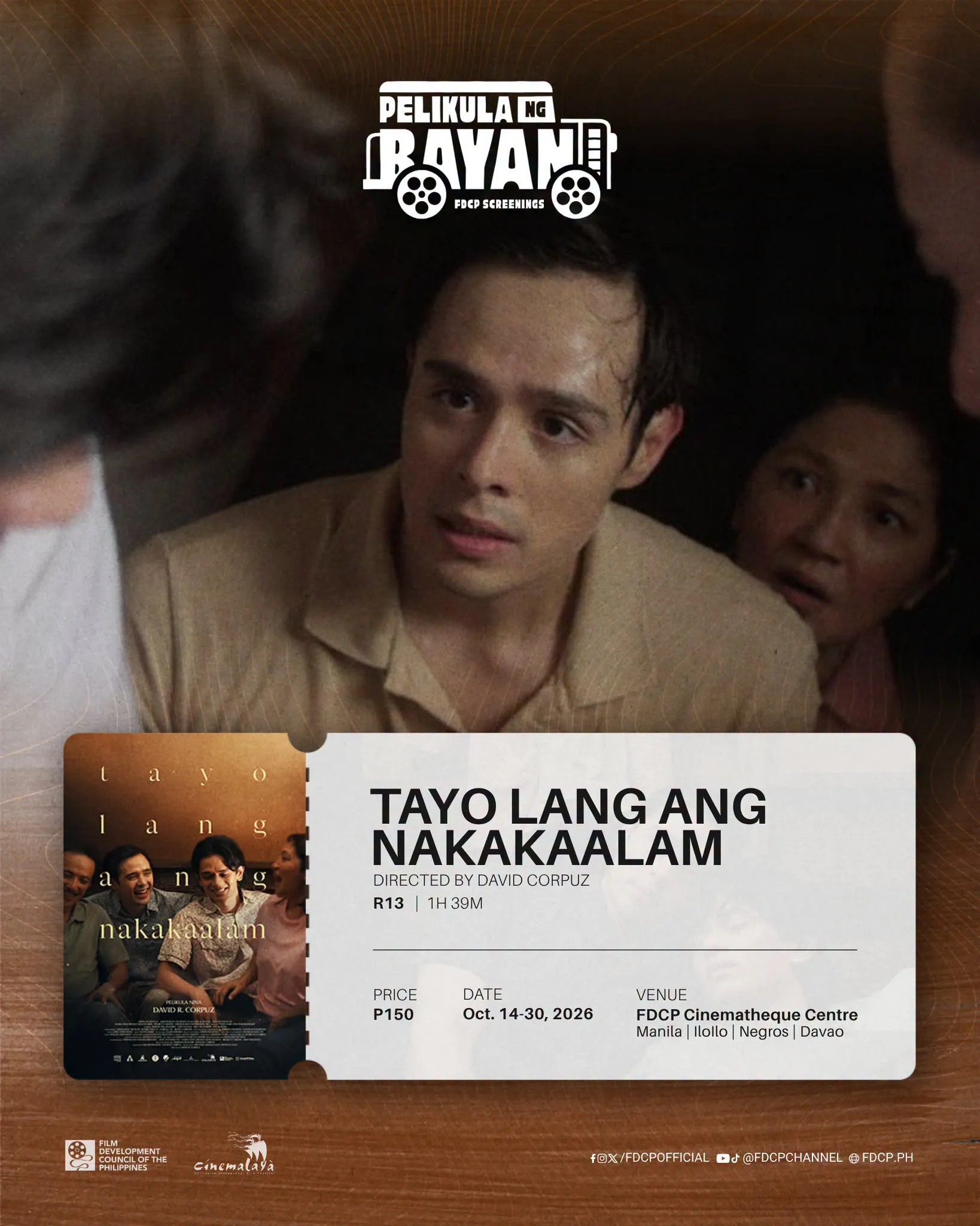 Cinematheque Centre Davao Cinema Schedule October 14 - 30, 2026 Cinemalaya 22 2