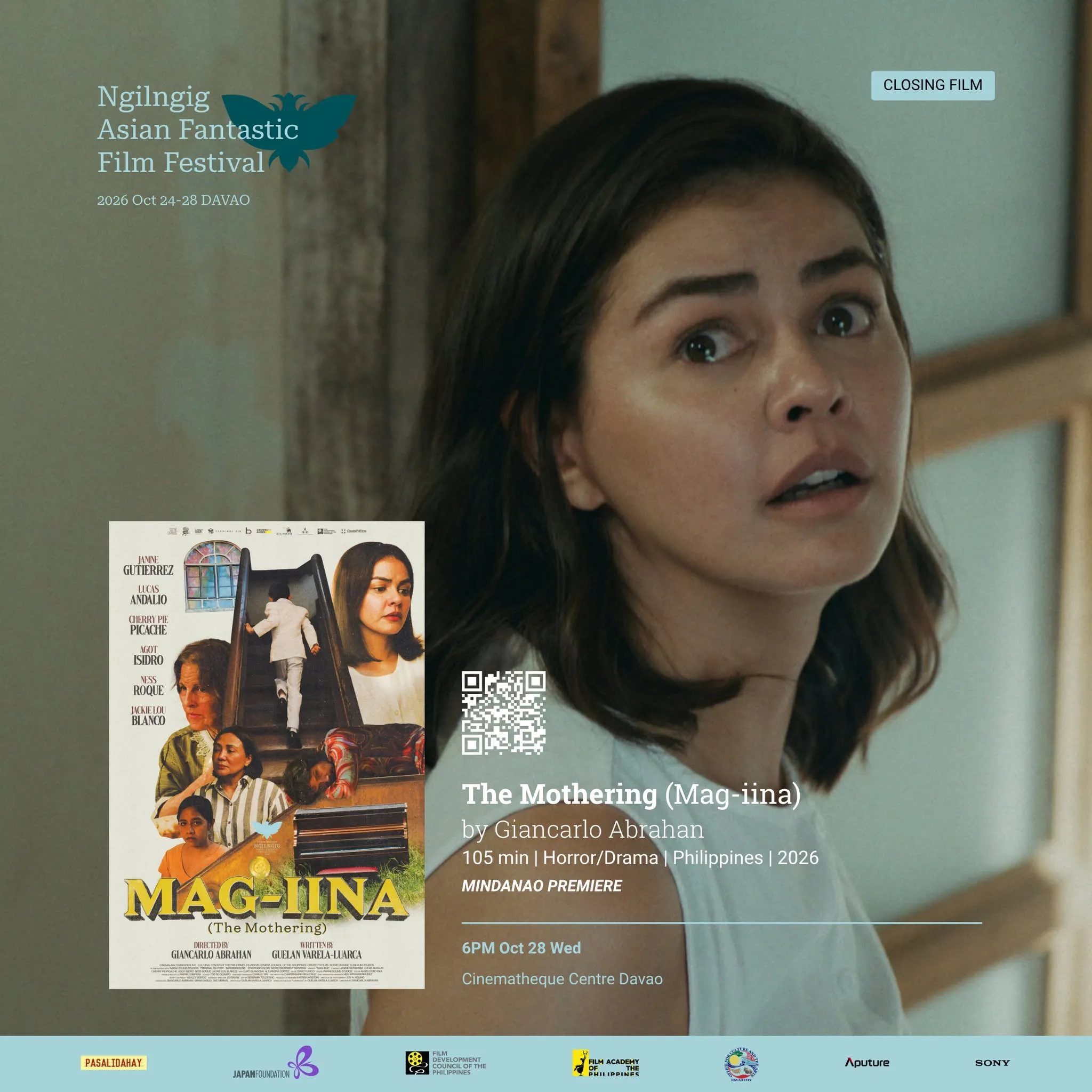 Cinematheque Centre Davao Cinema Schedule October 24 - 28, 2026 Ngilngig Asian Fantastic Festival 5