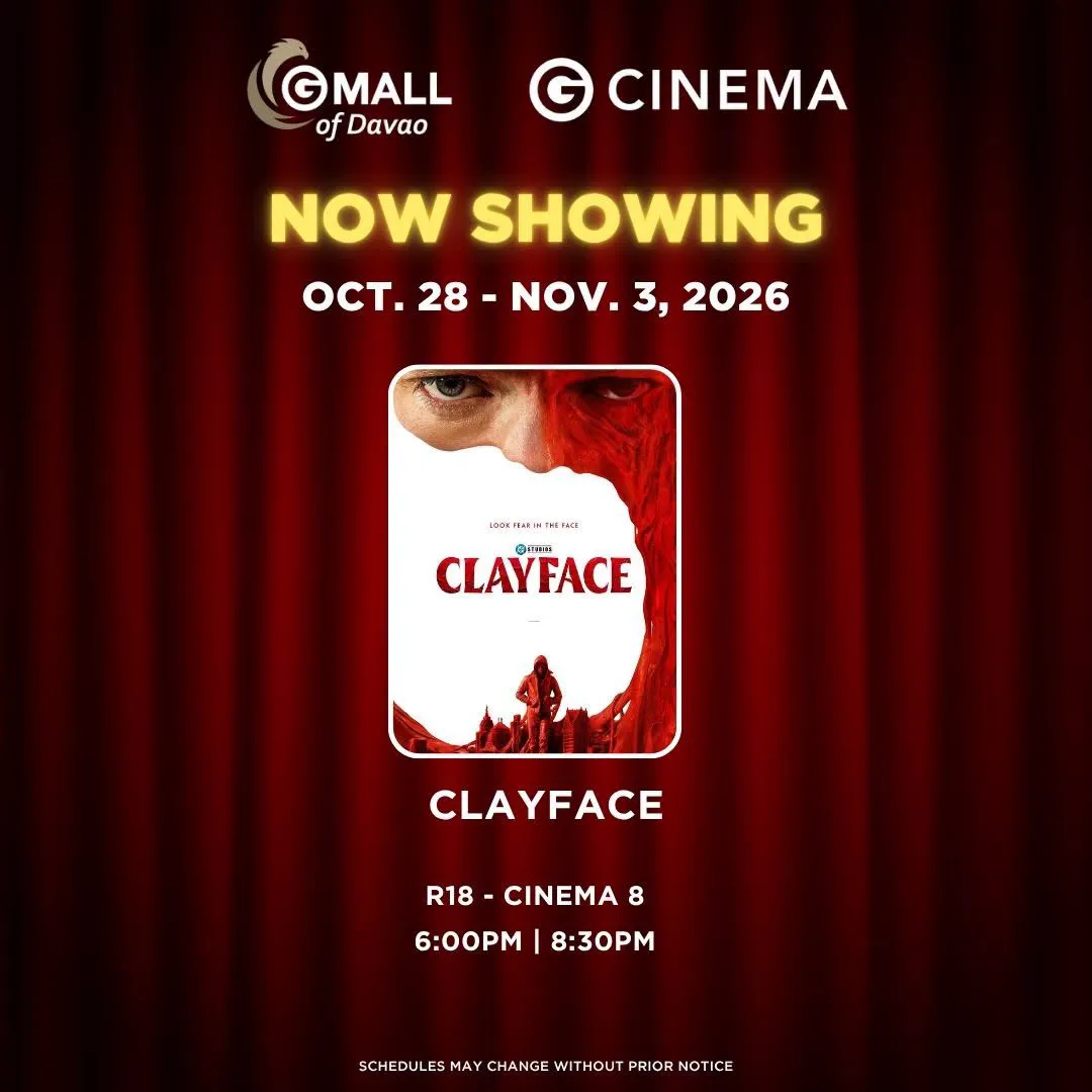 Gaisano Mall of Davao Bajada Cinema Schedule October 28 - November 03, 2026 6